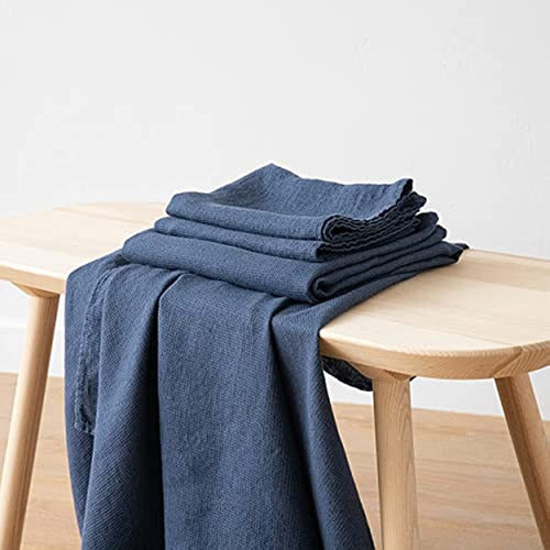 Linenme 07799 Waffle Washed Linen Juego De Toallas De Baño Y 1