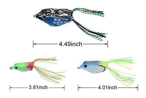 Croch Hollow Body Frog Lure Weedless Topwater Kit (18 Pcs) 1