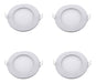 Sica Pack of 4 LED Slim Round Ceiling Lights 6W Cool White 220V 0