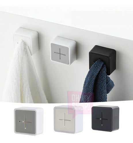 Oh My Shop! Mini Adhesive Multi-Function Towel Rack 2