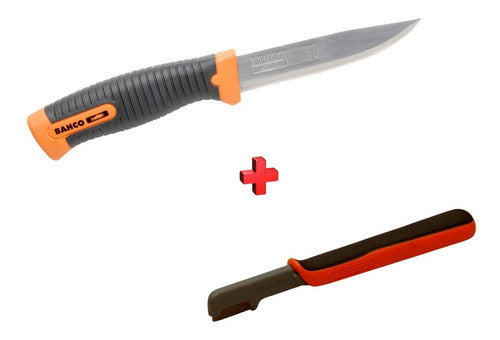 Bahco Combo Kit Cuchillo 2446 Con Funda + Afilador SHARP-X 3