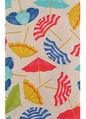 Sombrillas De Playa Mainstream Vinyl Flannel Back Tablecloth 0