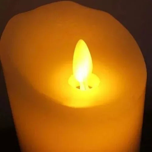 14 Velas Led Derretidas Luz Cálida Con Movimiento 1