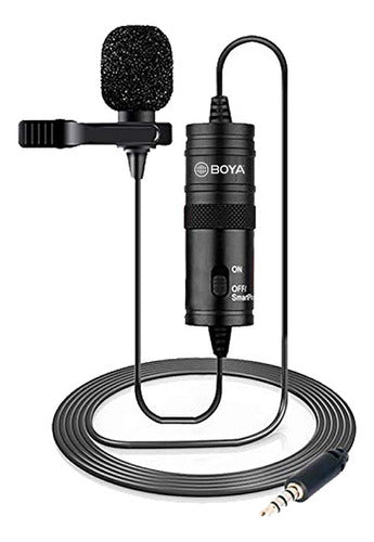 Boya Por M1 Solapa Micrófono Auricular Solapa Clipfor Dslr V 0