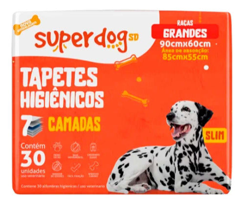 Super Dog Large Dog Hygiene Pads 30 Units 0