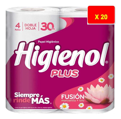 Papel Higiénico Higienol Doble Hoja Nuevo 30 M  X 2 Bolsones 1