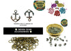 INDIRA QIAN® 25 Metal Cross Charms for Crafting ~ Build Jewelry 3