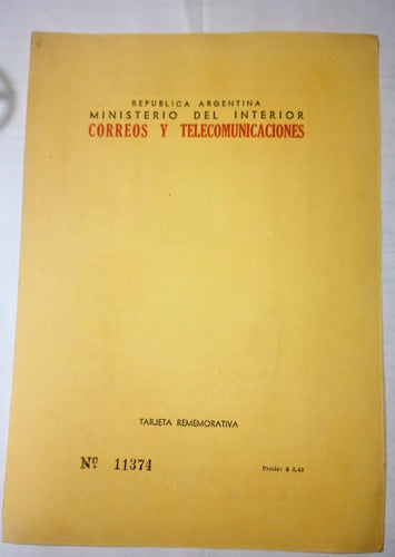 Administracion Gral De Correos Tarjeta Argentina 1 Dia E. Dia Americano Del Indio 1948 1