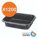 Market Paper Disposable Black Plastic Tray 102 Micro-delivery X1200 1