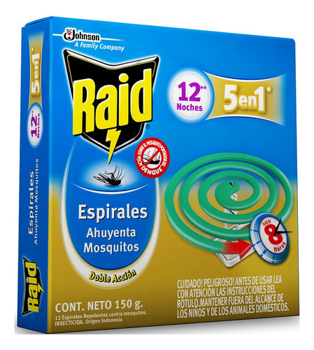 Raid Espirales - Mosquito Repellent Spirals for Dengue Prevention 60 Count 3