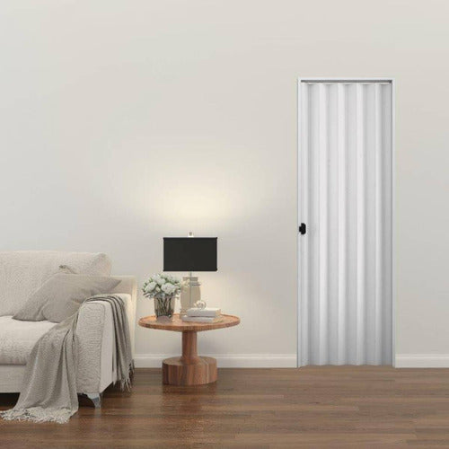 Plasbil Folding PVC Accordion Door 120cm White Offer 2