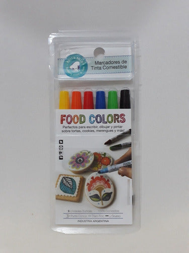 Deli&Arts Edible Ink Markers X 6 Fibers 0