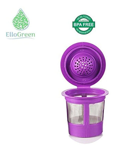 ellogreen 4 New Reusable Single K-Cups Filters for Coffee Makers 1