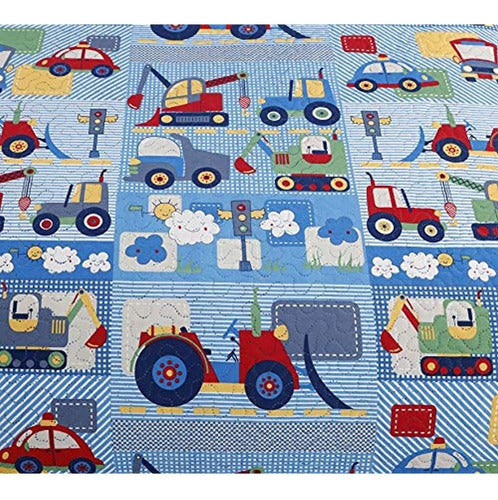 Smuge 3-Piece Kids Construction Bedding Set, Twin (86 x 68 inches) 2