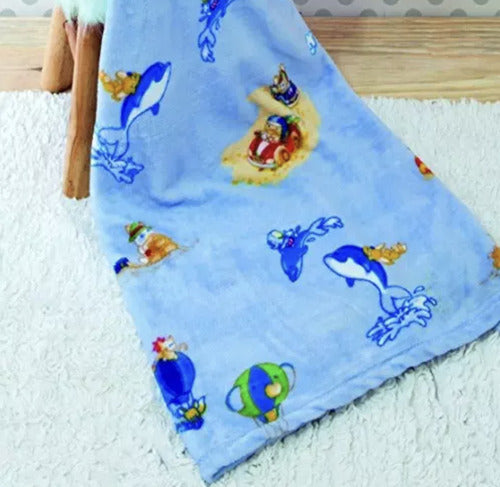 Manta Dyuri Baby Infantil Carinho 90x110cm Azul 0