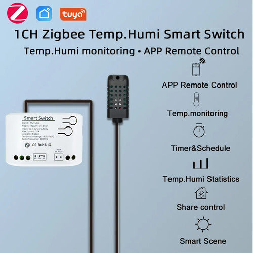 Smart Switch Sensor Temperature Humidity Zigbee 3