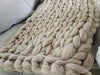 Handwoven Nordic Style XXL Blanket 2 x 2.40 Natural Bed Throw 1