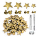 Tachas Remache Estrella 15mm 240sets 4 Medidas -  Bronce 0