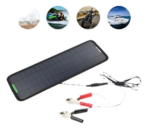 5w Panel Solar Portable Kit Alimentación Batería Cargador Pa 0