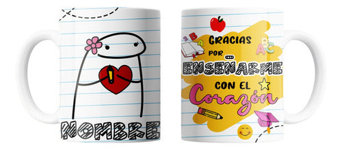 Plantillas Tazas Flork Dia Del Maestro Diseños Sublimar T115 0