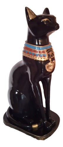 Bastet Gato Egipcio 19 Cm Escultura Artesanal 0