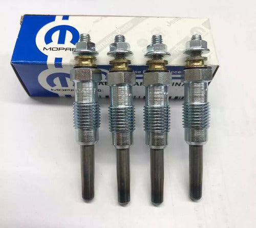 Set of 4 Glow Plugs Preheating Siena Strada 1.7 Fiat Duna 1