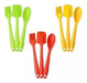 Celebrity Set of 3 Silicone Kitchen Brush, Spatula, and Spoon for Baking 0