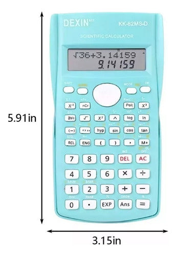 Dexin Scientific Calculator Color Green Model KK-82MS-D 3