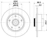 Bar Brake Disc Kit for Renault Fluence 11/.. 1