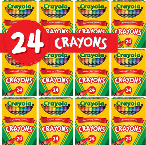 Crayola Bulk Crayons, 12 Packs of 24, Assorted Colors 1