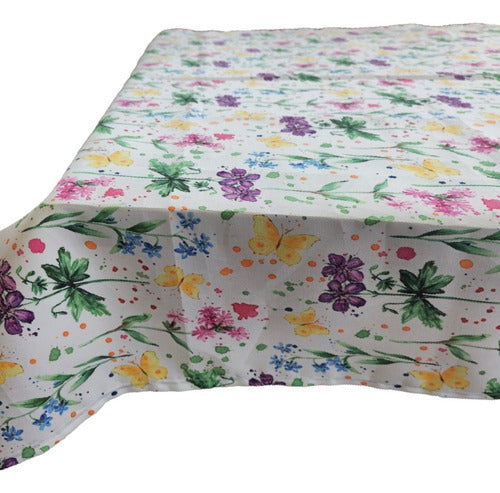 MARIPOSAS Acrylic Gabardine Tablecloth 2.25m Long X 1.34m Wide Rectangular 0