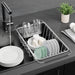 Fanbsy Small Adjustable Stainless Steel Dish Rack Organizer with Utensil Holder 4