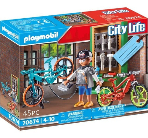 Playmobil Electric Bicycle Workshop Gift Set 70674 0