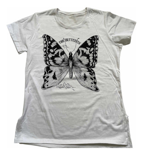 Remera Buterfly Blanca 0