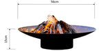 Lareira A Lenha - Firepit - Área Externa Jardim - 56cm - Bc 1