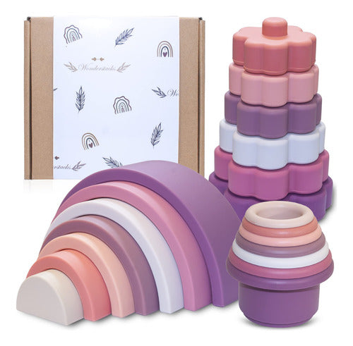 Wonderstacks Stackable Silicone Teether - 7350718 0