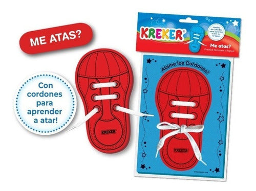 Kreker Aprendo A Atar Los Cordones Zapatilla Didáctica Goma Eva 0