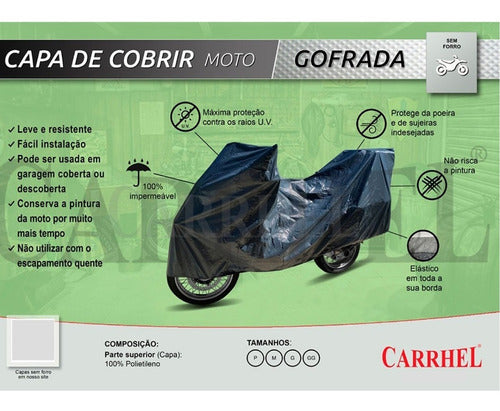 Carrhel Funda Moto Motos S M L Pvc Fuerte Origen Carrhel Brasil 1