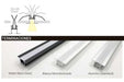 Aluminum Recessed Profile 1m for Durlock Ceiling LED 5