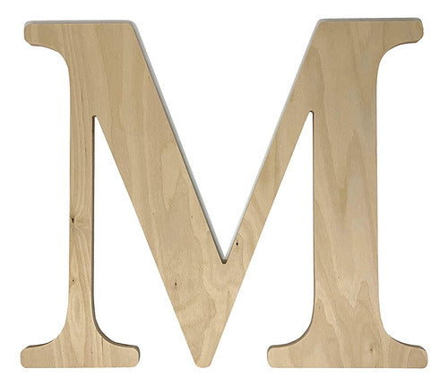 SKIPER Unfinished Wooden Letter for Wedding Guest Book 1