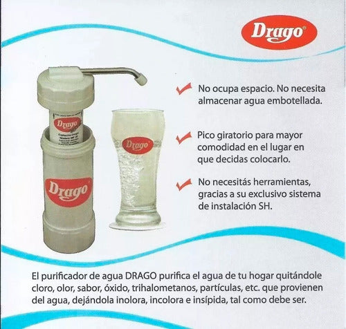 Drago Replacement Cartridge for Water Purifier 1