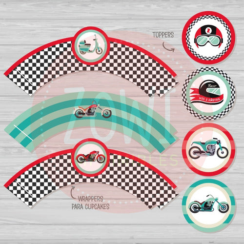 Printable Kit Motos - Imprimibles Zowi 2