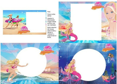 Barbie Mermaid Party Printable Kit 3x1 7