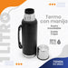 Tienda Dos Amigos 1 Liter Insulated Stainless Steel Thermos with Handle 2