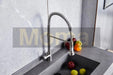 Moma Gourmet Silver Kitchen Tap Monocomando with Sprayer 3