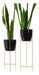 Combo-2 Treben 27 Plant Pot Stands 4560 Gold + 2 D27 Pots 1