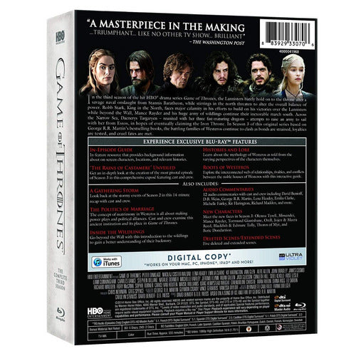 Blu-ray + Dvd Game Of Thrones Season 3 Temporada 3 Digipack 1