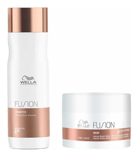 Wella Pack Fusion Repair Shampoo 250ml and Mask 150ml 0