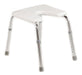 TDS Aluminum Shower Stool with Hygienic Opening H/ 100 Kg Cod. D100 Z2 0