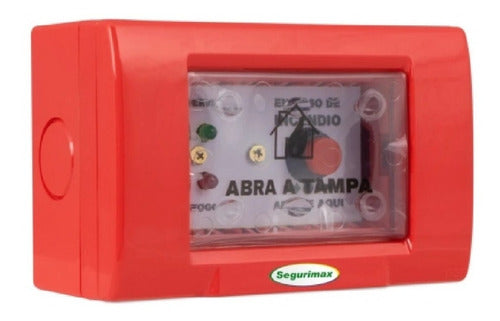 Acionador Manual Incêncio Rearmável Ip55 38127 Segurimax 0